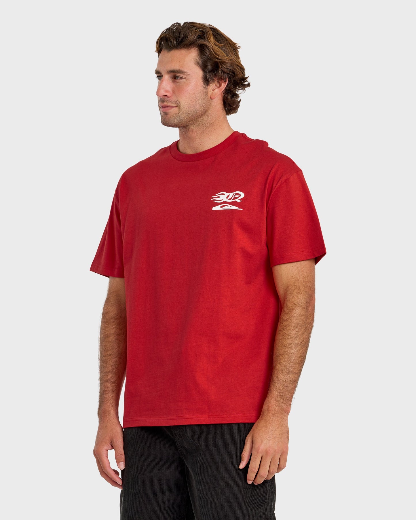 Stacked Mercury Oversized Heavyweight Short Sleeve T-Shirt - Salsa