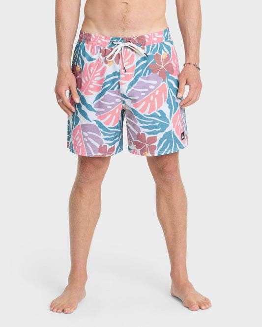 Mix Volley 17" Swim Trunks - Blue Coral