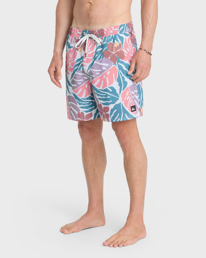 Mix Volley 17" Swim Trunks - Blue Coral
