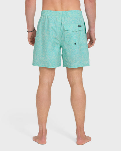 Mix Volley 17" Swim Trunks - Brook Green
