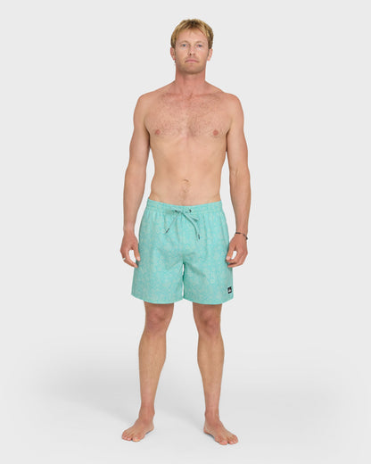 Mix Volley 17" Swim Trunks - Brook Green