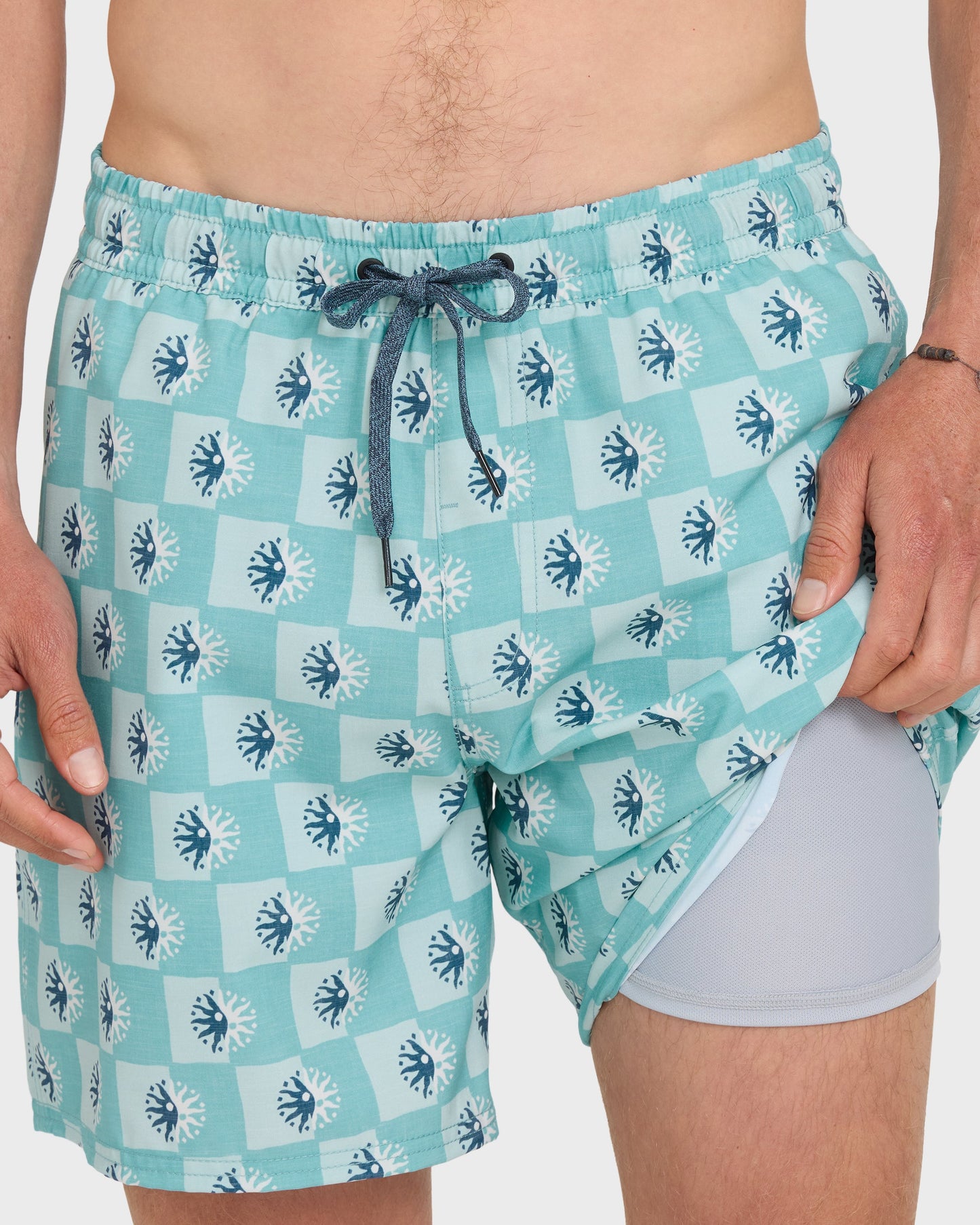 Mix Volley 17" Swim Trunks - Crystal Seas