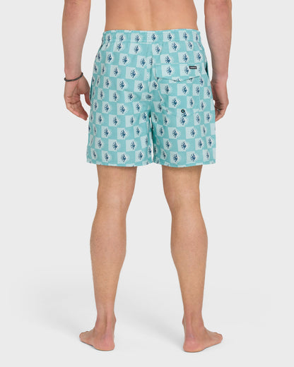 Mix Volley 17" Swim Trunks - Crystal Seas