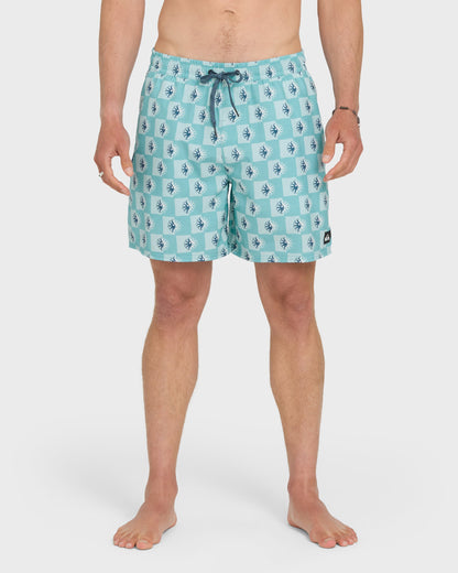 Mix Volley 17" Swim Trunks - Crystal Seas