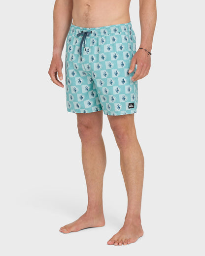 Mix Volley 17" Swim Trunks - Crystal Seas