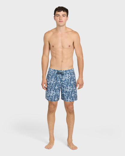 Mix Volley 17" Swim Trunks - Dark Denim