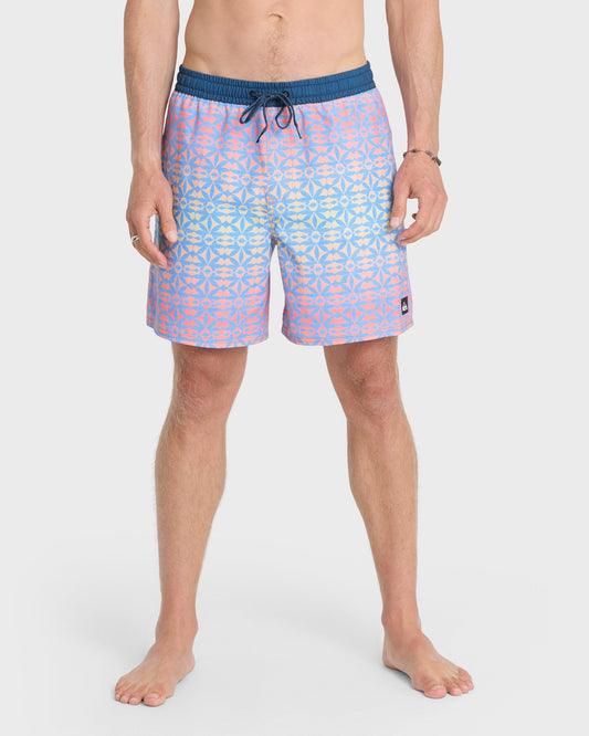 Mix Volley 17" Swim Trunks - Palace Blue