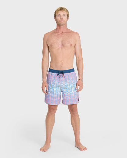 Mix Volley 17" Swim Trunks - Palace Blue
