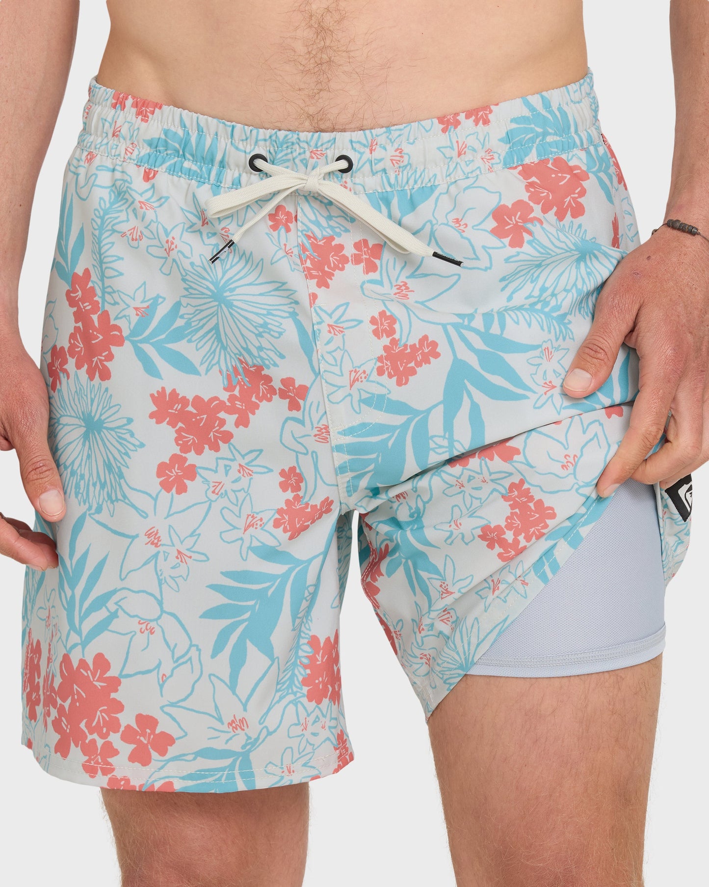 Mix Volley 17" Swim Trunks - Silver Birch