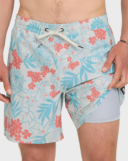Mix Volley 17" Swim Trunks - Silver Birch