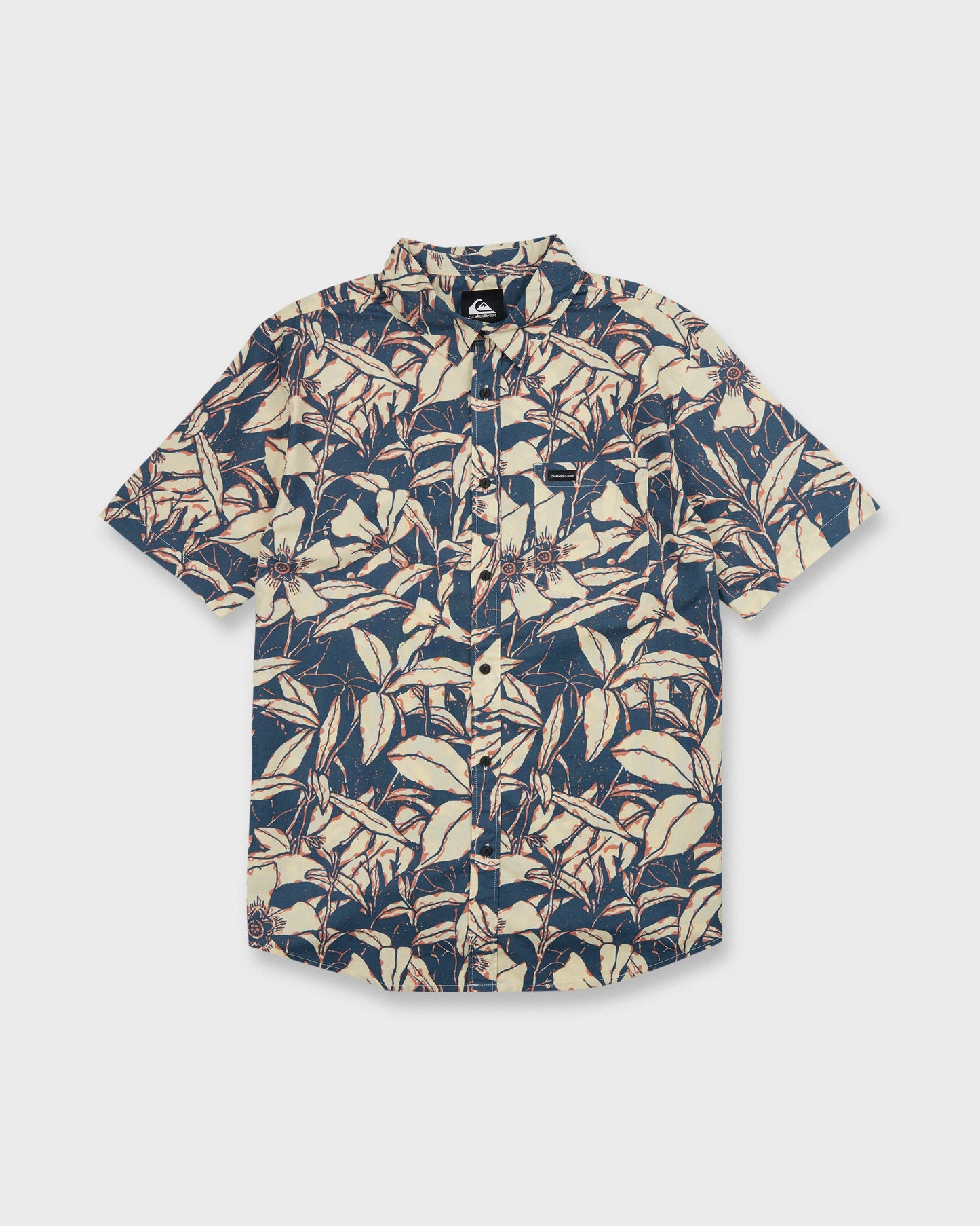 Cantina Classic Short Sleeve Cotton Shirt - Dark Denim