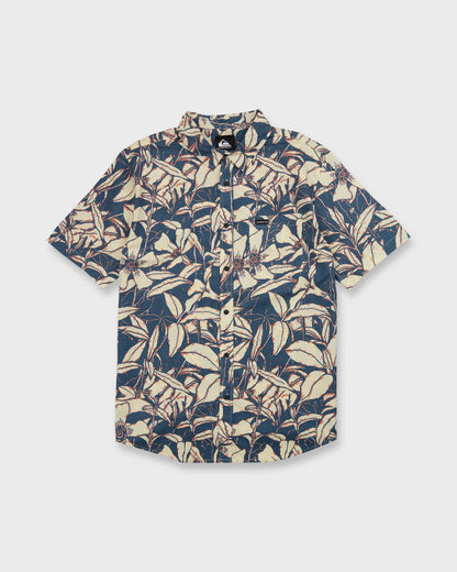 Cantina Classic Short Sleeve Cotton Shirt - Dark Denim