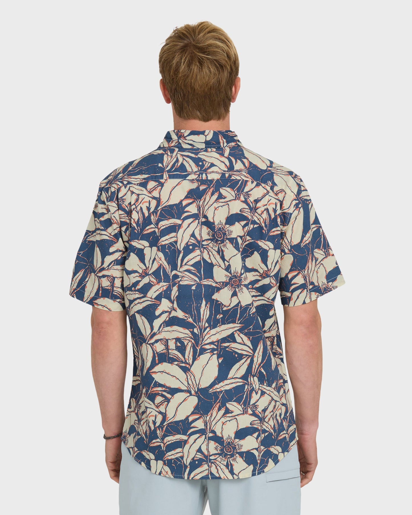 Cantina Classic Short Sleeve Cotton Shirt - Dark Denim