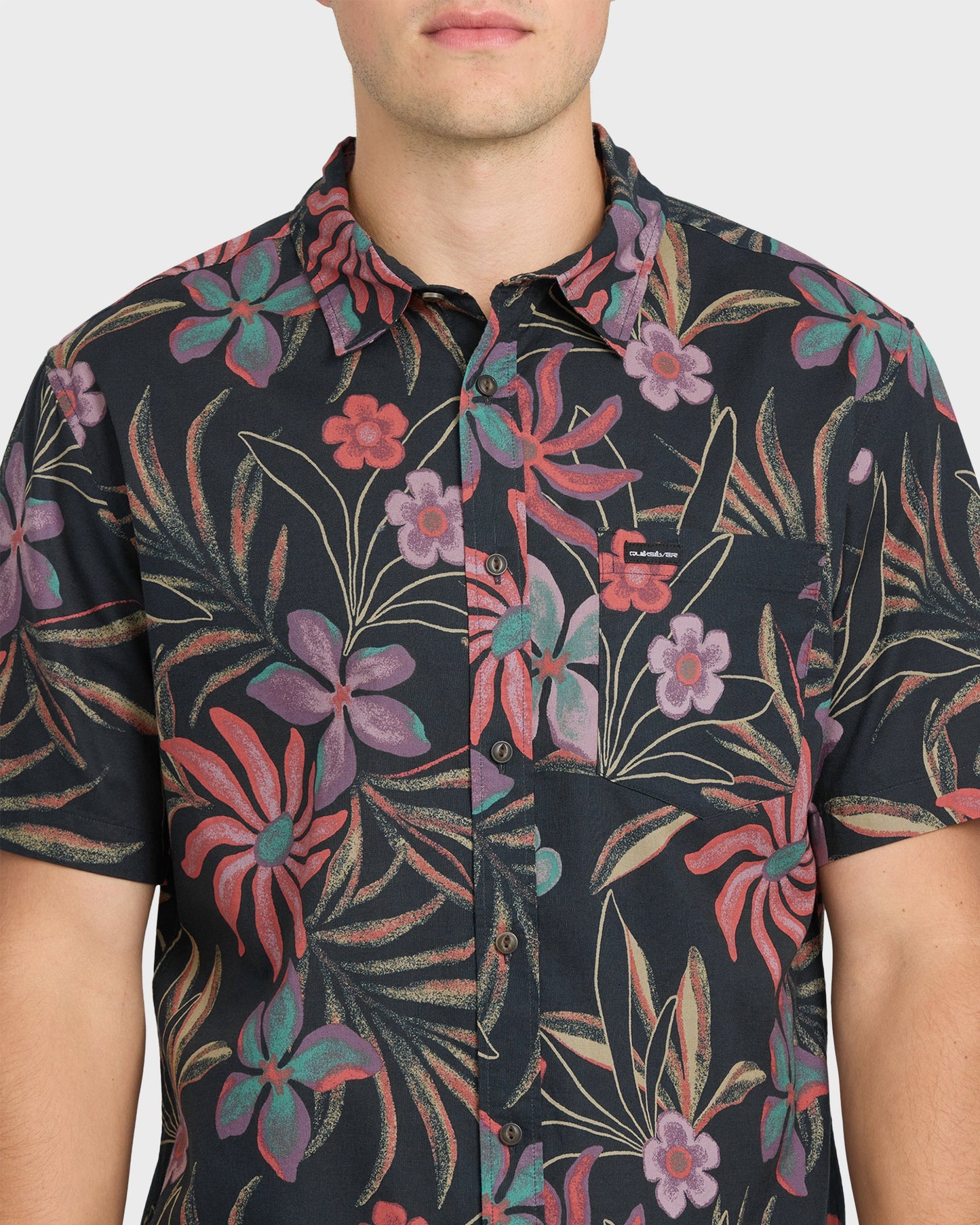 Pearlridge Classic Short Sleeve Woven Shirt - Total Eclipse