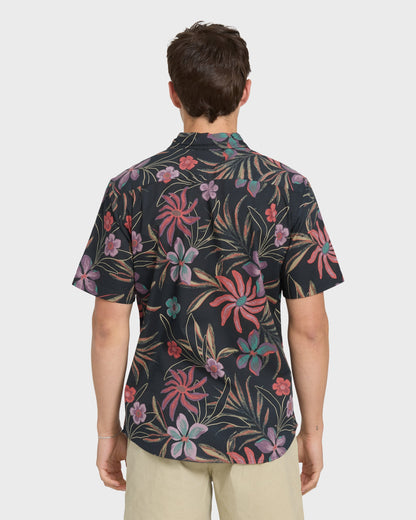 Pearlridge Classic Short Sleeve Woven Shirt - Total Eclipse
