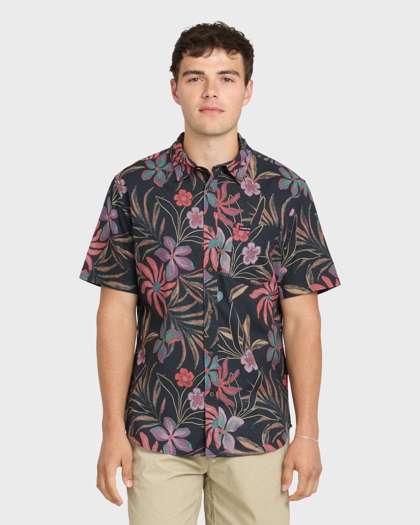 Pearlridge Classic Short Sleeve Woven Shirt - Total Eclipse