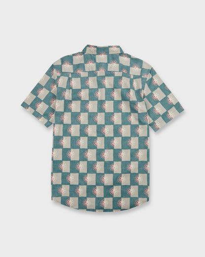 Sundial Classic Stretch Short Sleeve Woven Shirt - Mediterranea