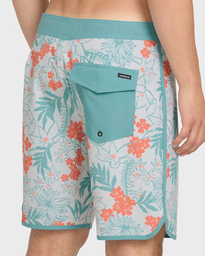 Jetty Bloom 19" Boardshorts - Silver Birch