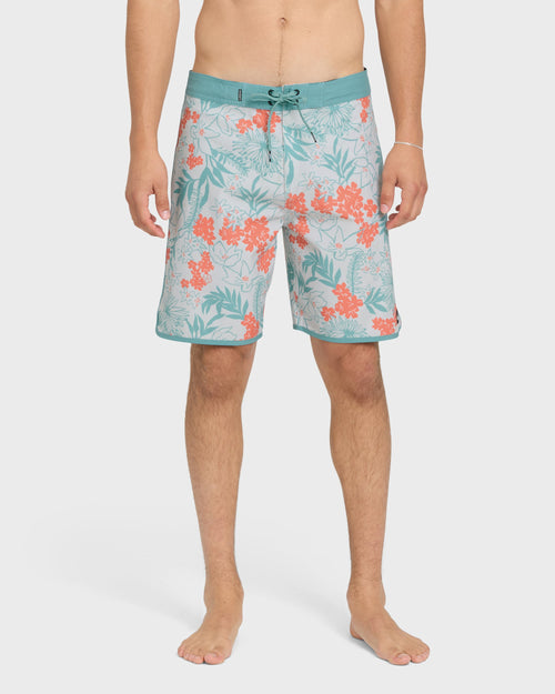 Jetty Bloom 19" Boardshorts - Silver Birch