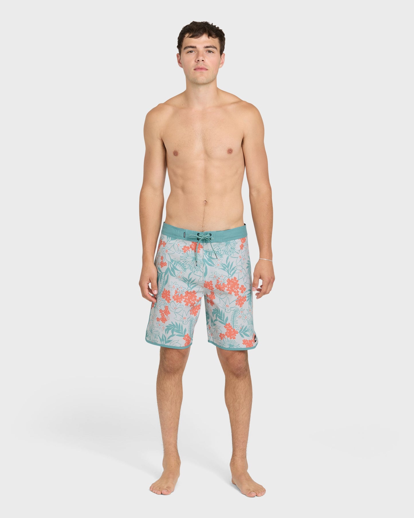 Jetty Bloom 19" Boardshorts - Silver Birch