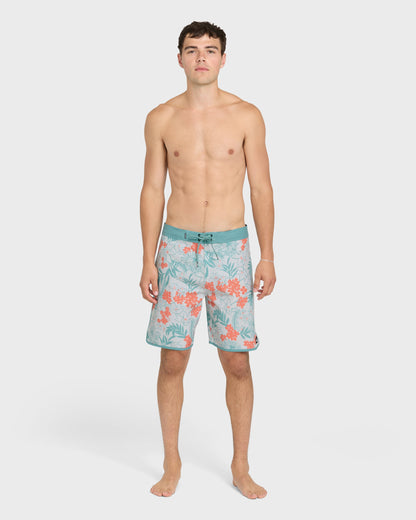 Jetty Bloom 19" Boardshorts - Silver Birch