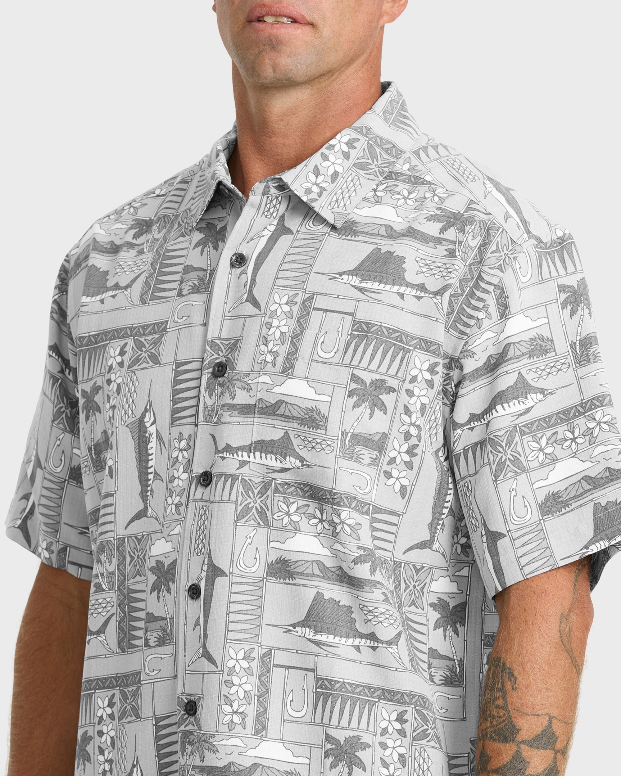 Waterman East Cape Short Sleeve Woven Shirt - Phantom