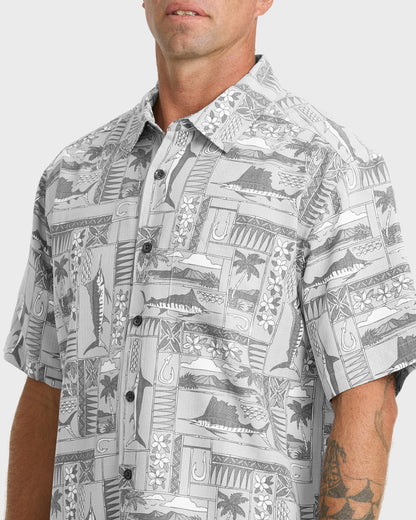 Waterman East Cape Short Sleeve Woven Shirt - Phantom
