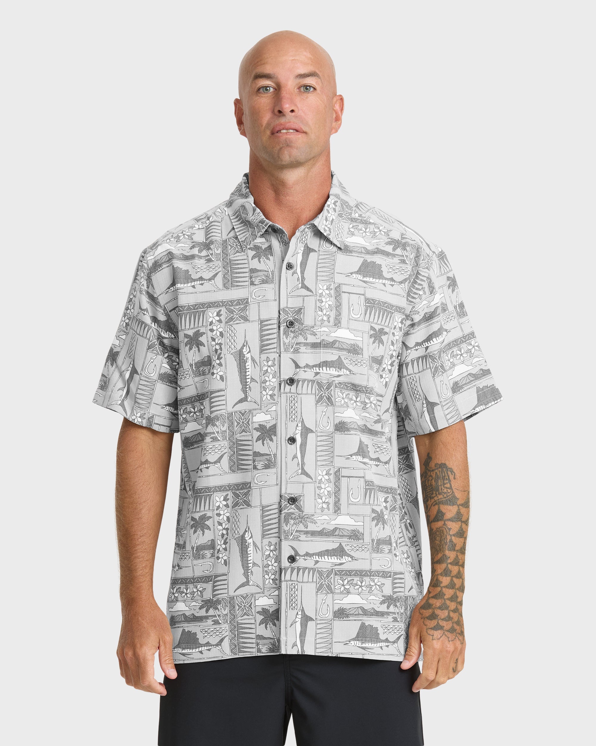 Waterman East Cape Short Sleeve Woven Shirt - Phantom