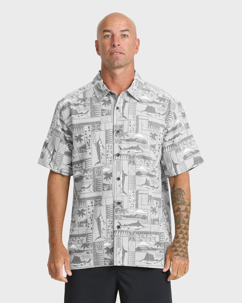 Waterman East Cape Short Sleeve Woven Shirt - Phantom