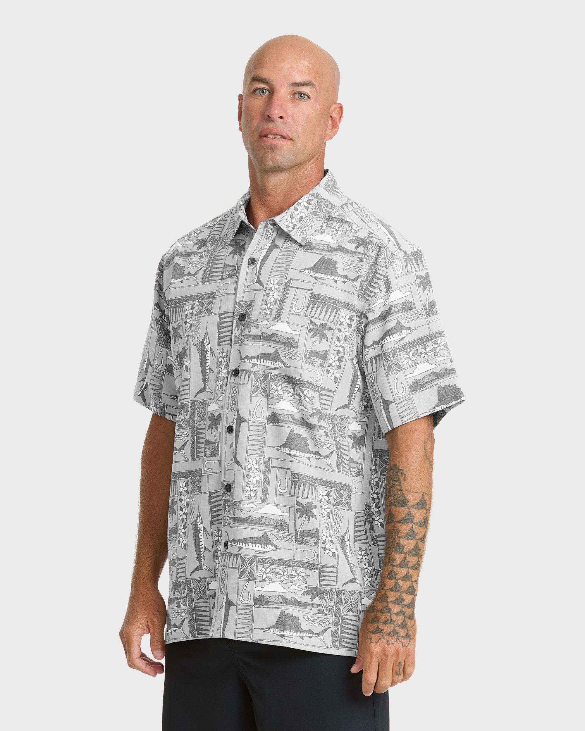 Waterman East Cape Short Sleeve Woven Shirt - Phantom