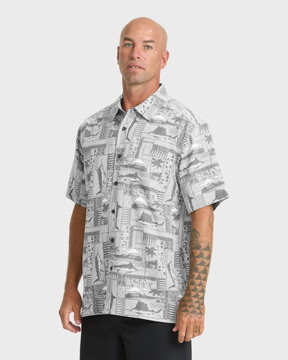 Waterman East Cape Short Sleeve Woven Shirt - Phantom