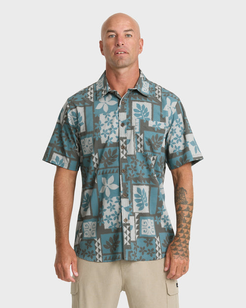 Waterman Sandy Cove Short Sleeve Woven Shirt - Tapestry