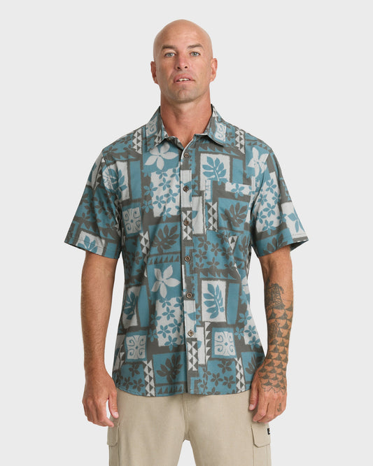 Waterman Sandy Cove Short Sleeve Woven Shirt - Tapestry