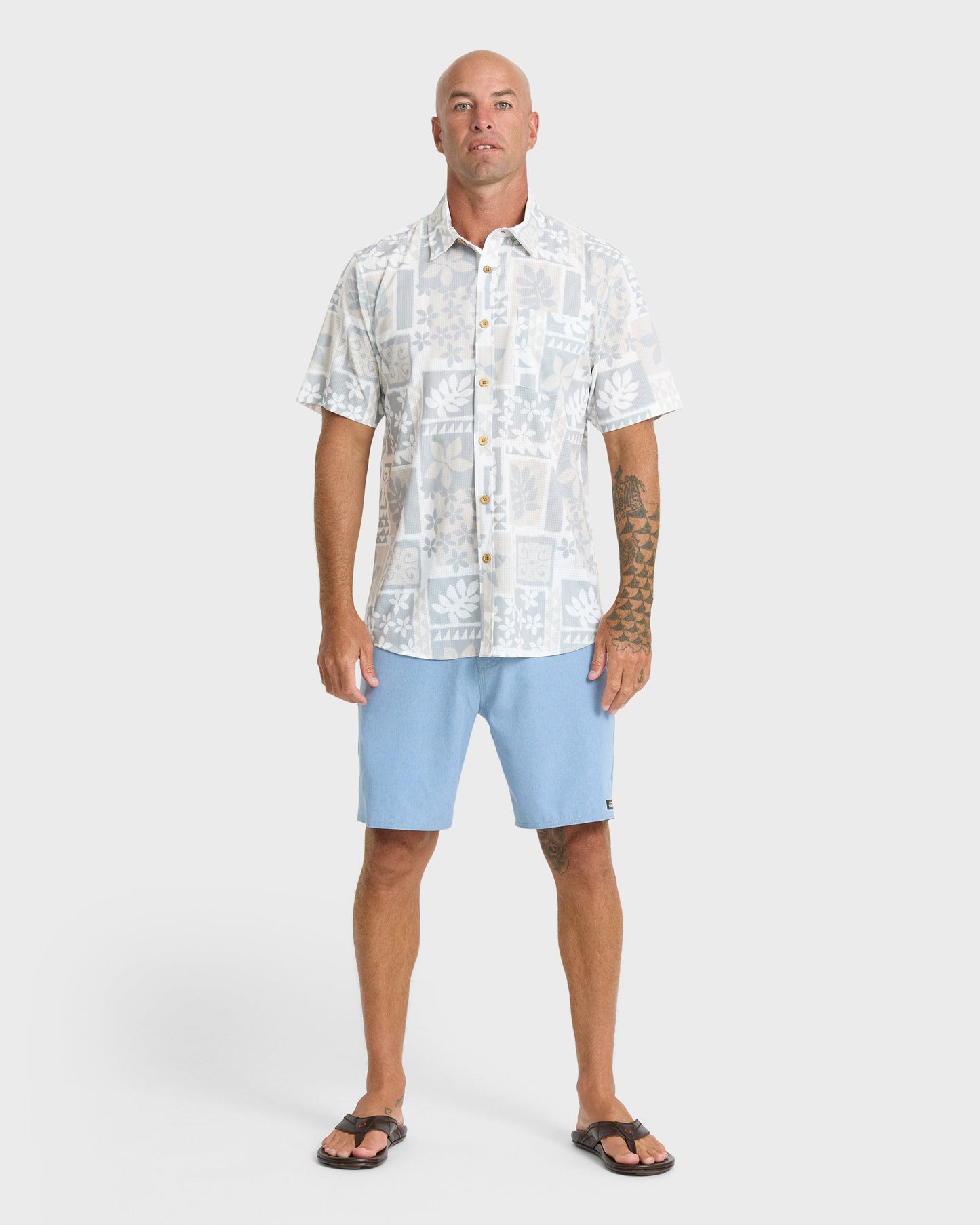 Waterman Sandy Cove Short Sleeve Woven Shirt - White