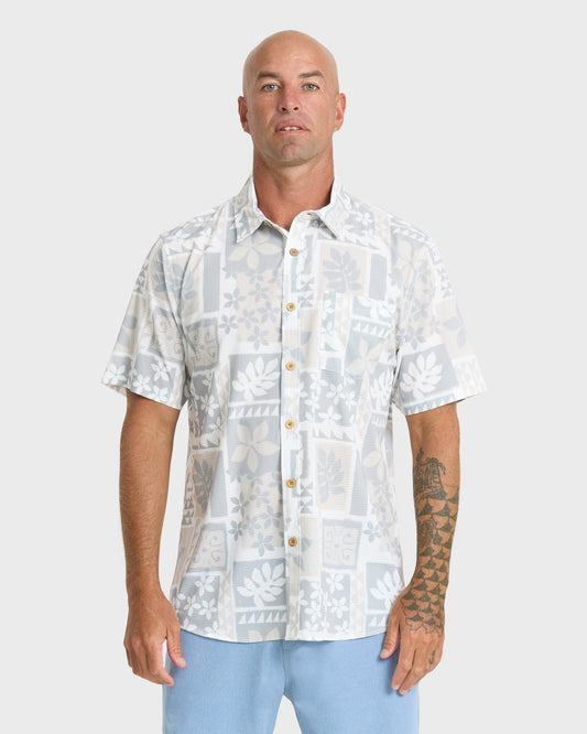 Waterman Sandy Cove Short Sleeve Woven Shirt - White
