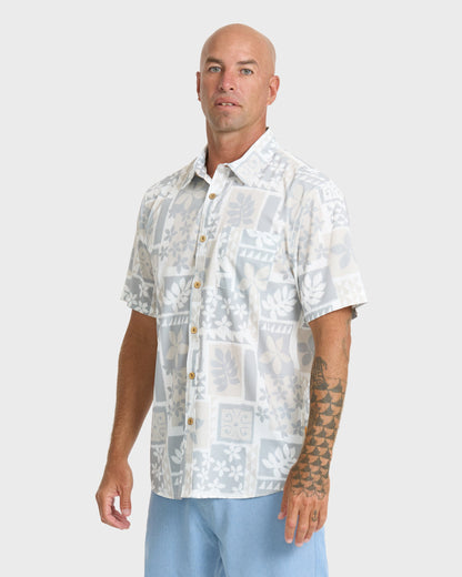 Waterman Sandy Cove Short Sleeve Woven Shirt - White