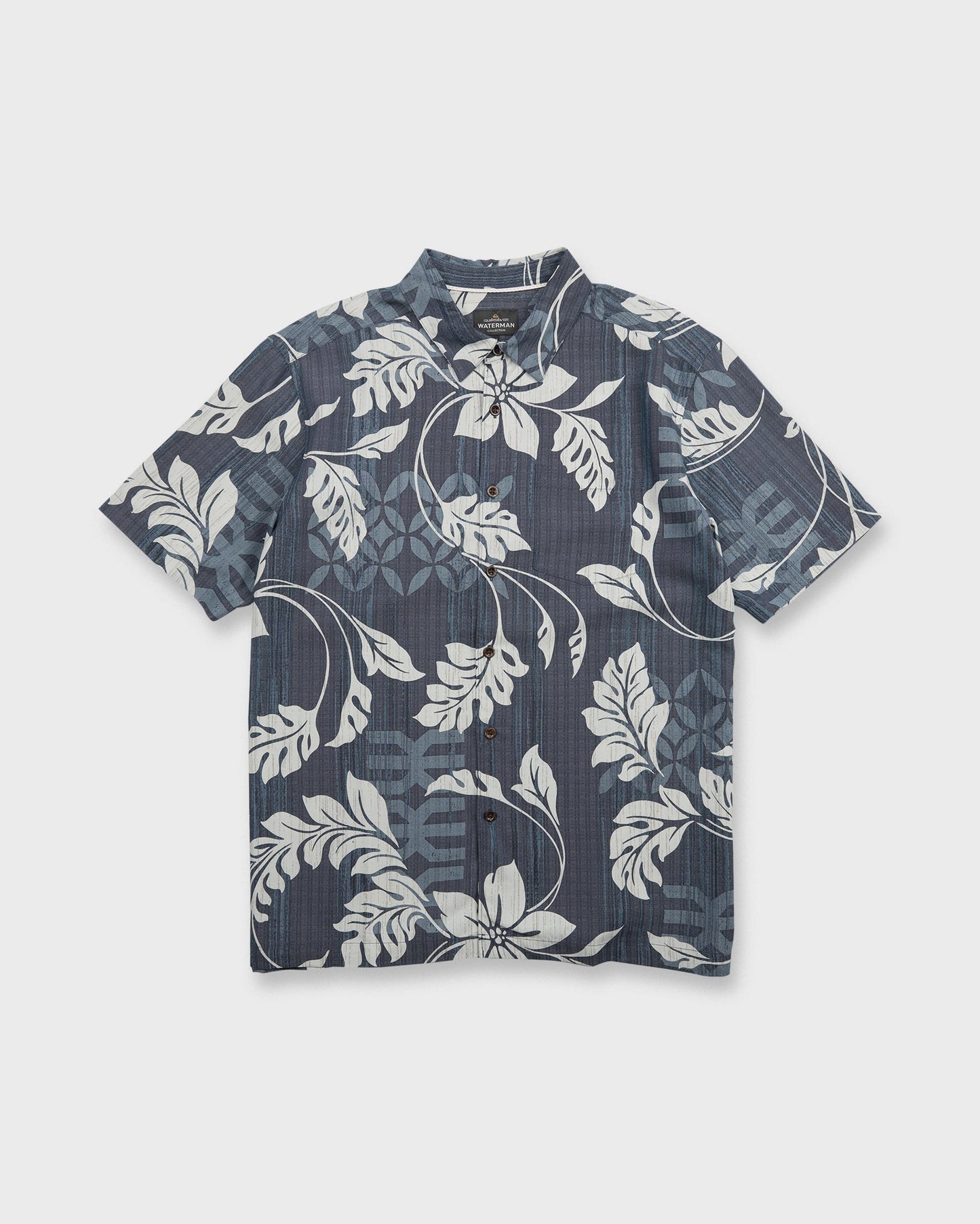 Waterman Tropic Bloom Short Sleeve Woven Shirt - Dark Denim