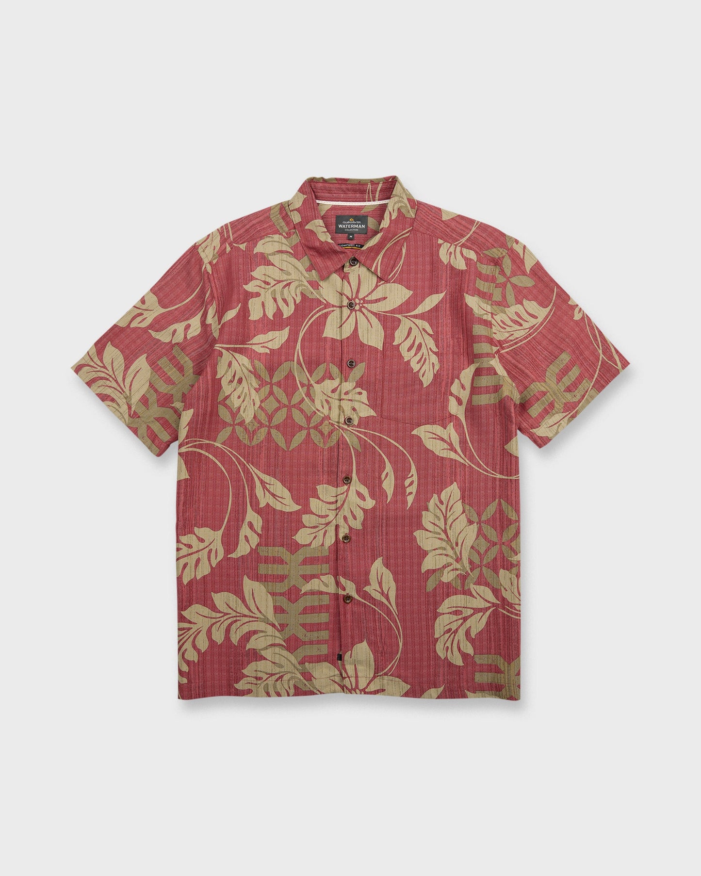 Waterman Tropic Bloom Short Sleeve Woven Shirt - Marsala