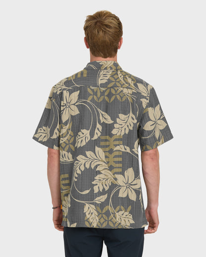 Waterman Tropic Bloom Short Sleeve Woven Shirt - Phantom