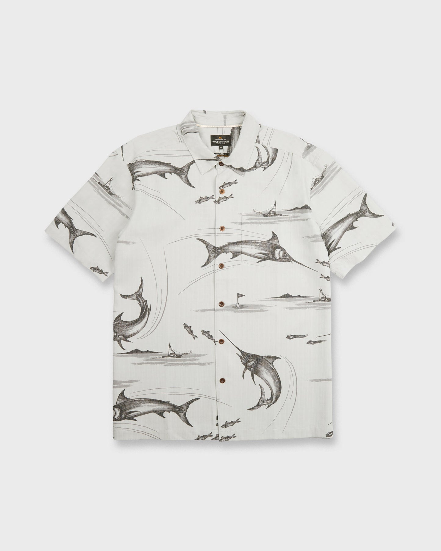 Waterman Fish On Short Sleeve Woven Shirt - High Rise