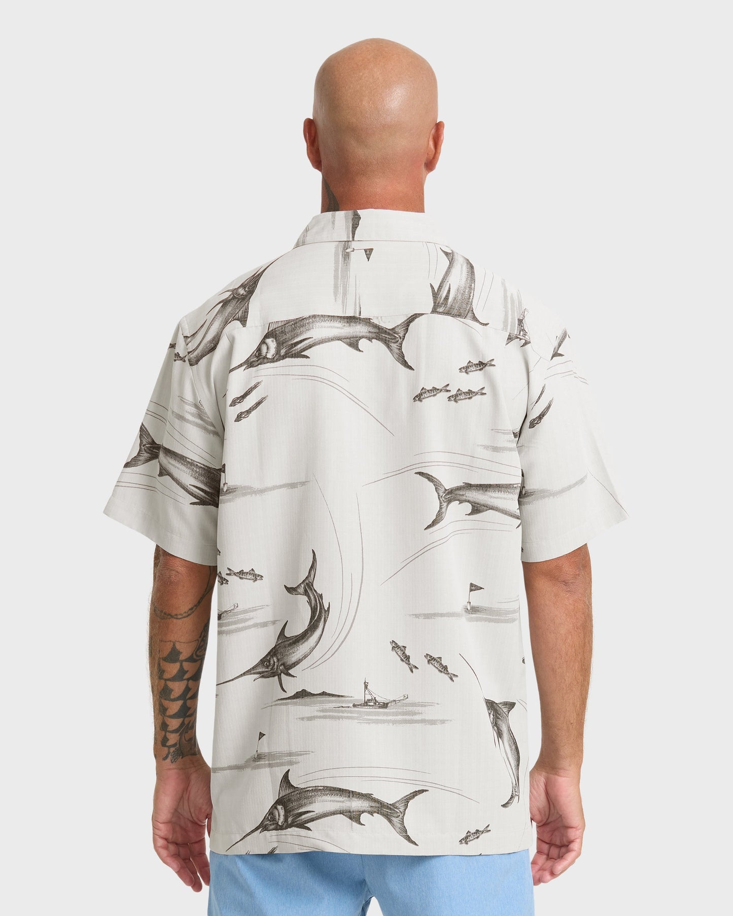 Waterman Fish On Short Sleeve Woven Shirt - High Rise