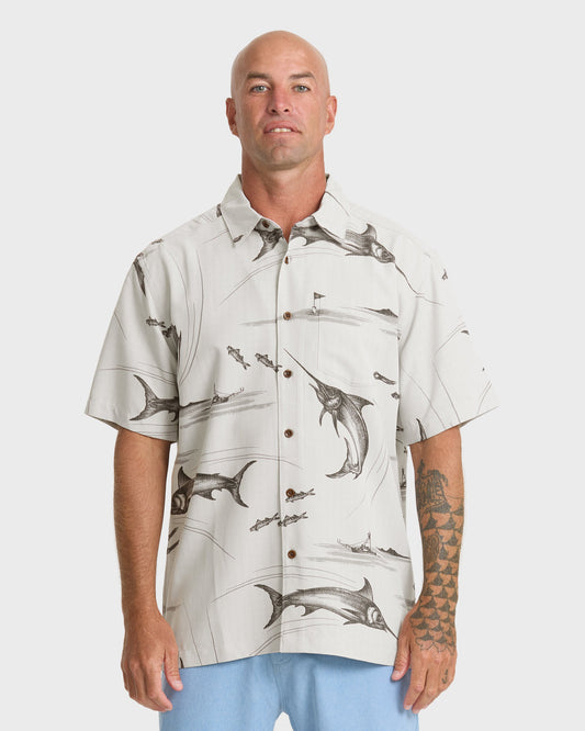 Waterman Fish On Short Sleeve Woven Shirt - High Rise