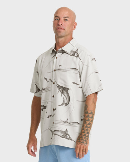 Waterman Fish On Short Sleeve Woven Shirt - High Rise