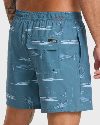 Waterman Mix Pack 17" Swim Trunks - Dark Denim