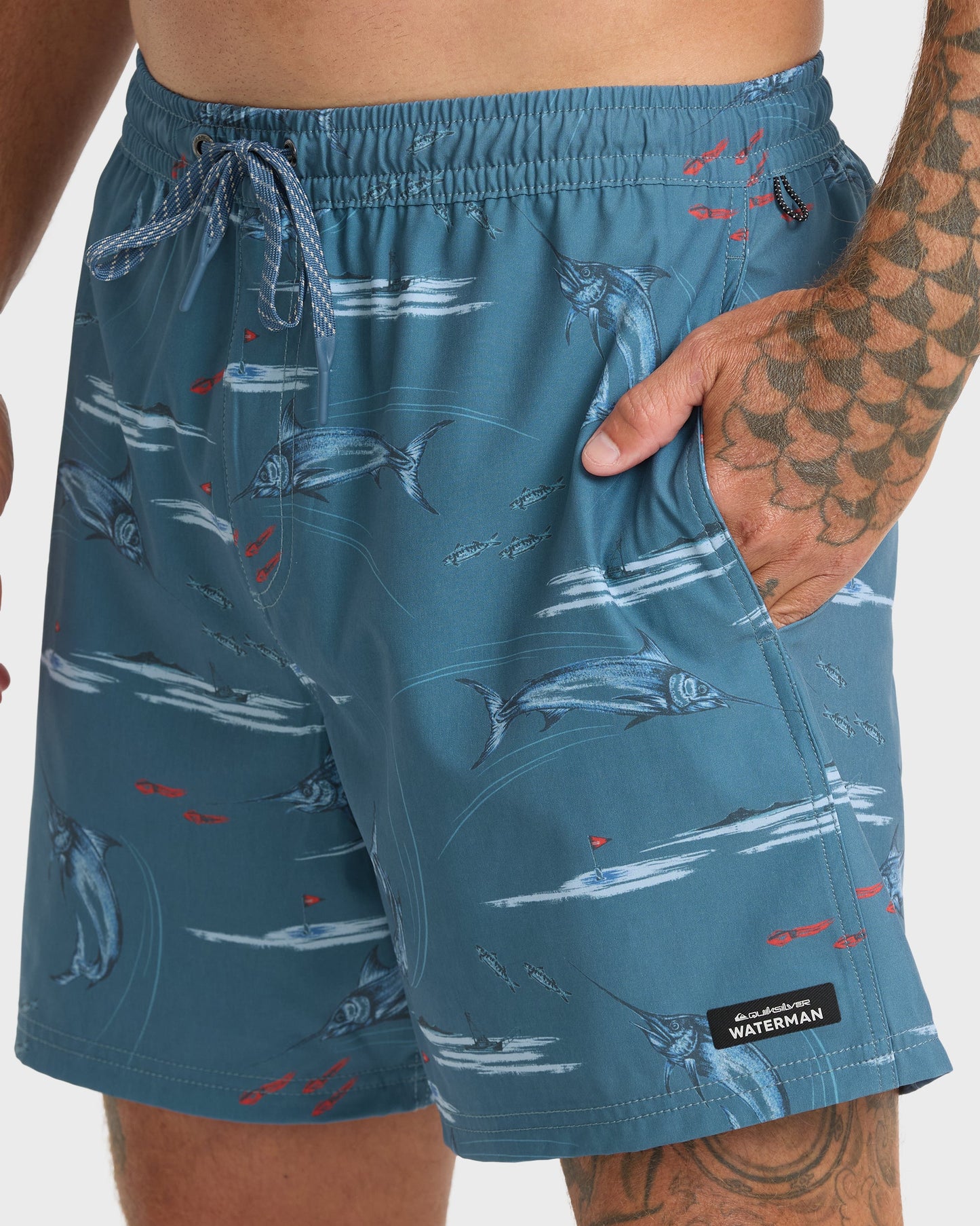 Waterman Mix Pack 17" Swim Trunks - Dark Denim