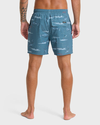 Waterman Mix Pack 17" Swim Trunks - Dark Denim