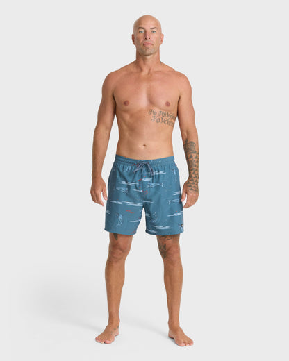 Waterman Mix Pack 17" Swim Trunks - Dark Denim