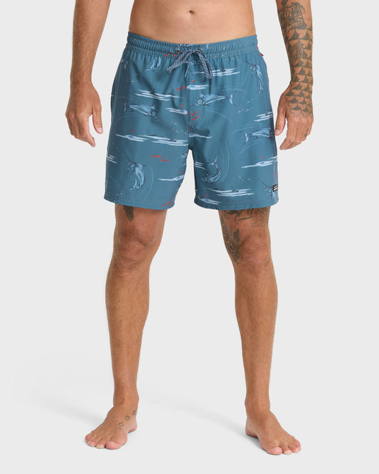Waterman Mix Pack 17" Swim Trunks - Dark Denim