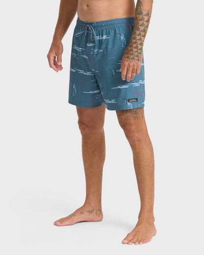 Waterman Mix Pack 17" Swim Trunks - Dark Denim
