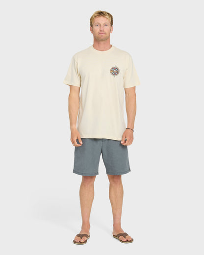 Shooting Star Short Sleeve Knit T-Shirt - Bone White
